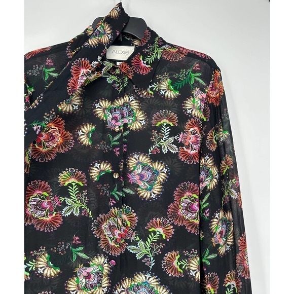 ALEXIS Foley Tapestry Floral Top Midnight Bloom - Picture 5 of 10